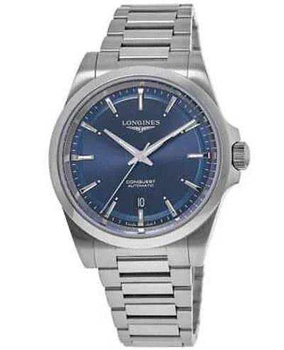 Pre-owned Longines Conquest Automatic Blue Dial Steel Men's Watch L3.830.4.92.6