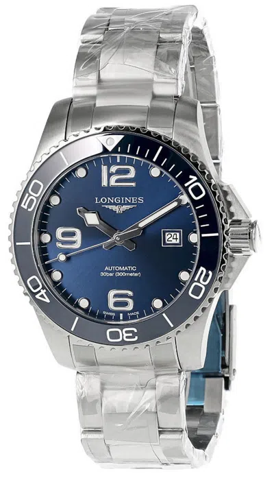 Pre-owned Longines Conquest 43mm Auto Ss Blue Dial Men's Watch L3.782.4.96.6