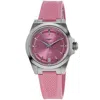 Longines Conquest Automatic 34mm Pink Dial Rubber Strap Women's Watch L3.430.4.99.9