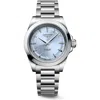 Longines Women's Swiss Automatic Conquest Stainless Steel Bracelet Watch 34mm In Sunray Blue