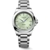Longines Women's Swiss Automatic Conquest Stainless Steel Bracelet Watch 34mm In Green