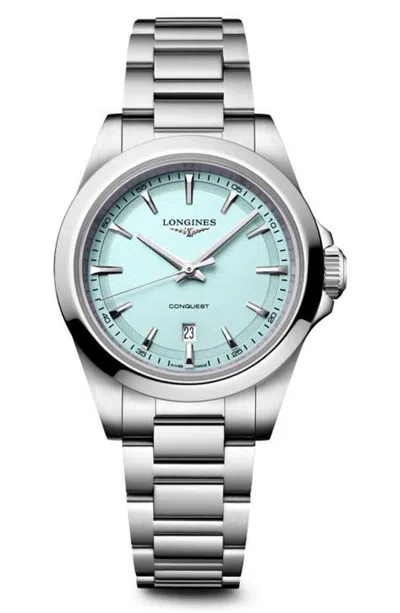 Longines Conquest Bracelet Watch, 30mm In Blue