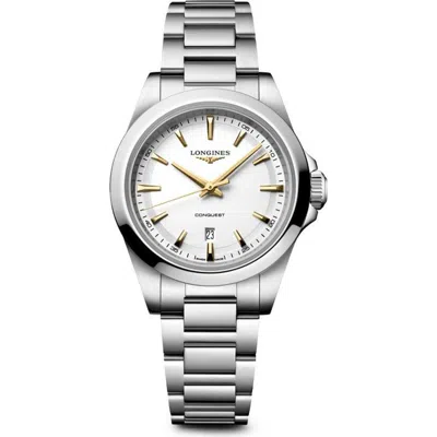 Longines Conquest Bracelet Watch, 30mm In White