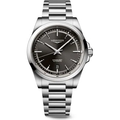 Longines Conquest Bracelet Watch, 41mm In Silver