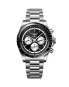 Longines Conquest Chronograph, 42mm In Black/silver