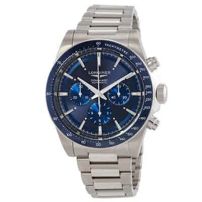 Pre-owned Longines Conquest Chronograph Automatic Blue Dial Men's Watch L3.835.4.92.6