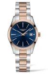 LONGINES LONGINES CONQUEST CLASSIC BRACELET WATCH, 34MM