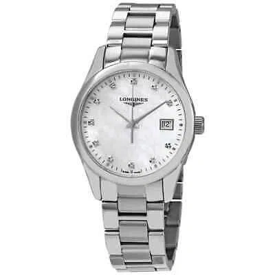 Pre-owned Longines Conquest Classic Quartz Diamond Watch L2.386.4.87.6