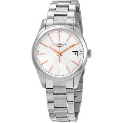 Pre-owned Longines Conquest Classic Quartz Silver Dial Ladies Watch L2.386.4.72.6