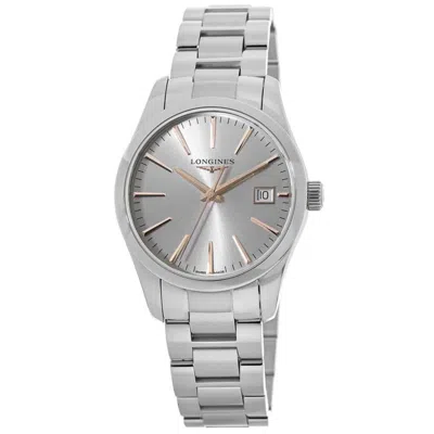 Longines Conquest Classic Silver Dial Stainless Steel Women's Watch L2.386.4.72.6 In Metallic
