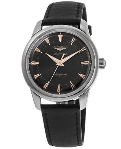 Pre-owned Longines Conquest Heritage Automatic Black Dial Men's Watch L1.650.4.52.2