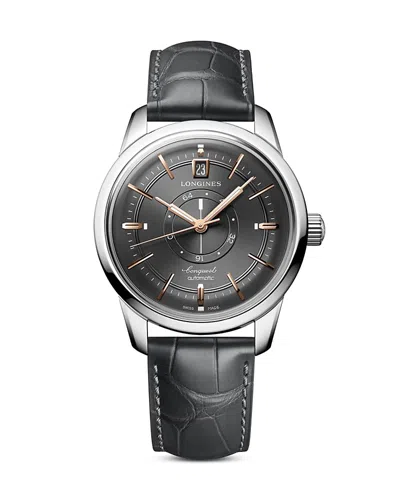 Longines Conquest Heritage Central Power Reserve Watch, 38mm In Gray