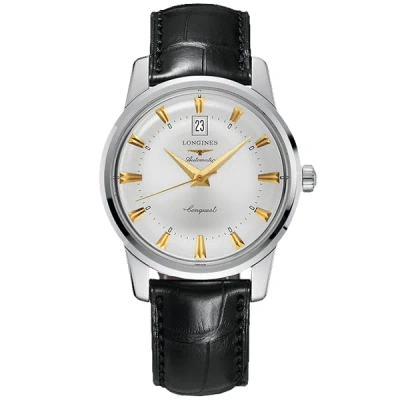 Pre-owned Longines Conquest Heritage L1.645.4.75.4 Silver