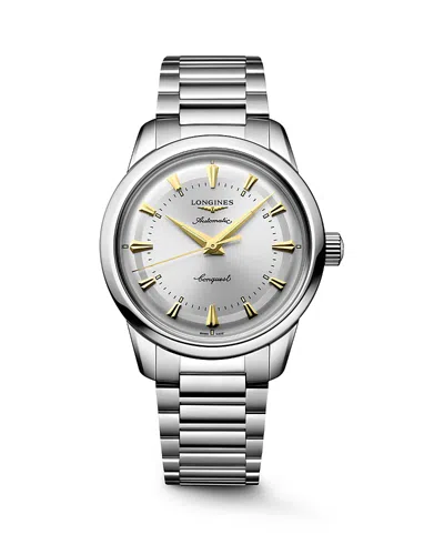 Longines Conquest Heritage Watch, 38mm In Silver