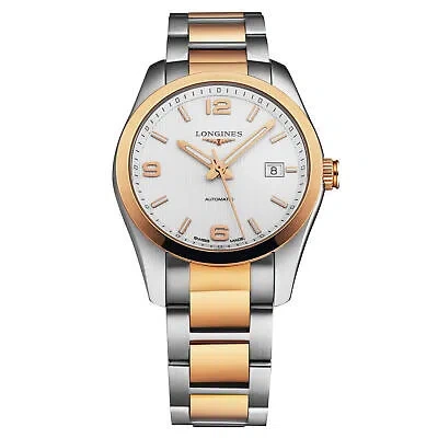 Pre-owned Longines Conquest, M, T/t, Sil-d,t/t Rgld-b,m A