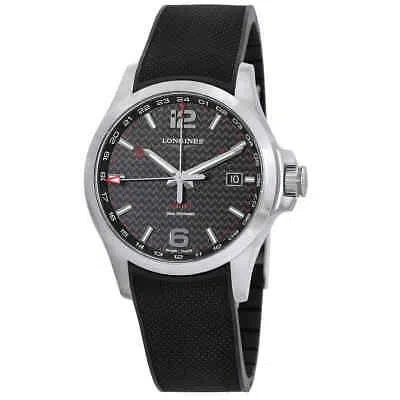 Pre-owned Longines Conquest Quartz Black Dial Watch L3.728.4.66.9