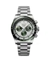 Longines Men's Swiss Automatic Chronograph Conquest Stainless Steel Bracelet Watch 42mm In Silver
