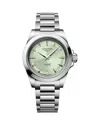 Longines Women's Swiss Automatic Conquest Stainless Steel Bracelet Watch 34mm In Green/silver