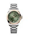Longines Conquest Sunray Green Watch, 34mm In Green/silver