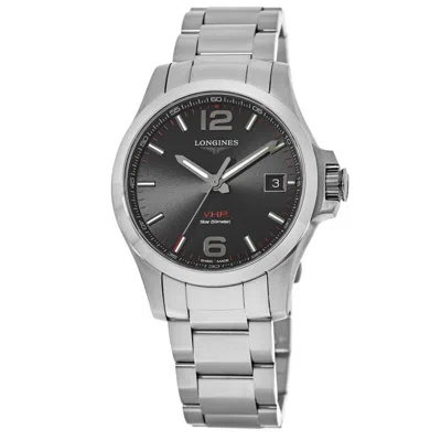 Longines Conquest V. H.p. 41mm Stainless Steel Black Dial Men's Watch L3.716.4.56.6