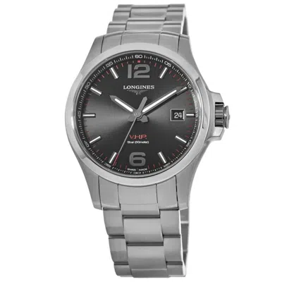 Longines Conquest V. H.p. Black Dial Steel Men's Watch L3.726.4.56.6