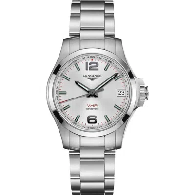 Longines Conquest V. H.p. Silver Dial Stainless Steel Unisex Watch L3.316.4.76.6