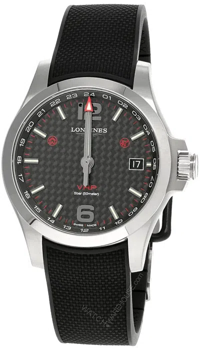 Pre-owned Longines Conquest V.h.p 41mm Quartz Black Dial Men's Watch L3.718.4.66.9