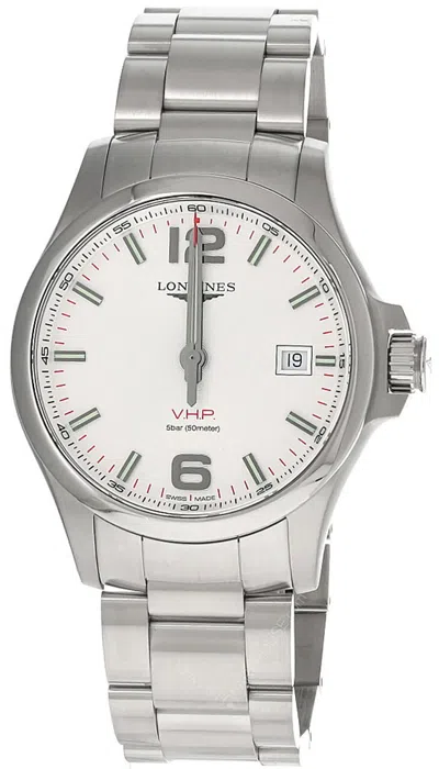 Pre-owned Longines Conquest V.h.p 43mm Silver Dial Ss Men's Watch L3.726.4.76.6