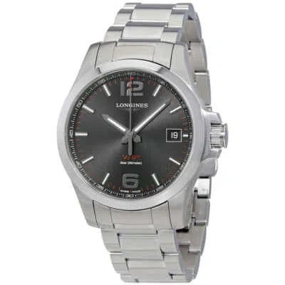 Pre-owned Longines Conquest V.h.p. Perpetual Black Dial Men's Watch L3.716.4.56.6