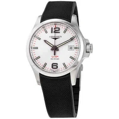 Pre-owned Longines Conquest V.h.p. Perpetual Quartz Silver Dial Men's Watch L37264769