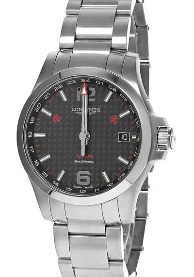 Pre-owned Longines Longine Conquest V.h.p Gmt 41mm Black Dial Men's Watch L3.718.4.66.6