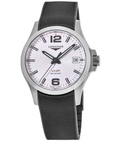 Pre-owned Longines Conquest V.h.p. Quartz Silver Dial Men's Watch L3.726.4.76.9