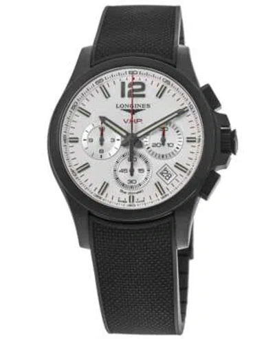 Pre-owned Longines Conquest V.h.p. Silver Chronograph Dial Men's Watch L3.717.2.76.9