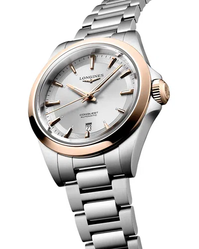 Longines Conquest Watch, 30mm In Metallic