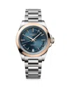 Longines Women's Swiss Automatic Conquest Stainless Steel Bracelet Watch 34mm In Blue