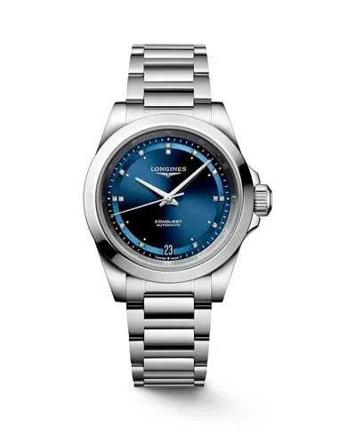 Longines Conquest Watch, 34mm In Metallic
