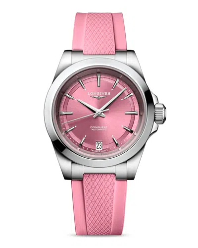 Longines Conquest Watch, 34mm In Metallic
