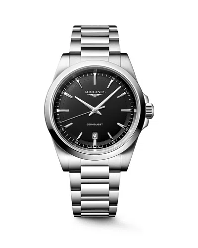 Longines Conquest Watch, 41mm In Metallic