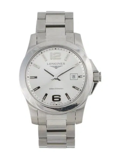 Pre-owned Longines Conquest Watch In Multicolor