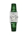 Longines Dolce Vita Watch, 23mm X 37mm In White/green