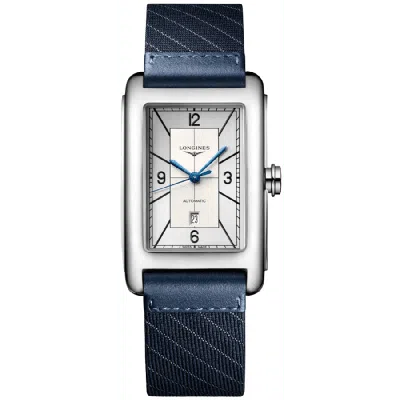 Longines Dolcevita Automatic Silver Dial Blue Leather Strap Women's Watch L5.757.4.73.8