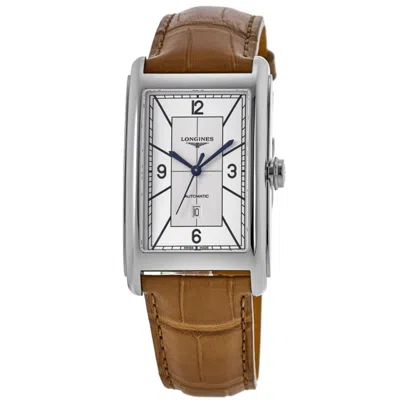 Longines Dolcevita Automatic Silver Dial Leather Strap Men's Watch L5.767.4.73.3