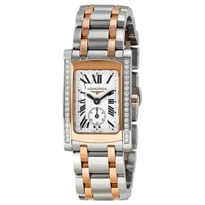 Longines Dolcevita Diamond Stainless Steel And Rose Gold Ladies Watch L51555797