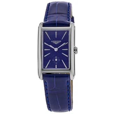 Longines Dolcevita Quartz Blue Dial Leather Strap Women's Watch L5.255.4.93.2