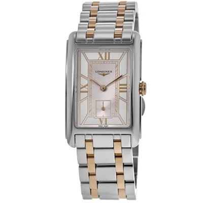 Longines Dolcevita Quartz White Dial Rose Gold-plated Steel Women's Watch L5.512.5.75.7