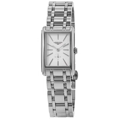 Longines Dolcevita Quartz White Dial Stainless Steel Women's Watch L5.255.4.11.6 In Metallic