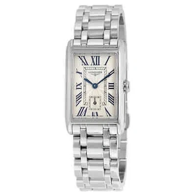 Pre-owned Longines Dolcevita Silver Flinque Dial Ladies Watch L5.512.4.71.6