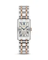 Longines Dolcevita Two-tone Watch, 23mm In Cream/silver
