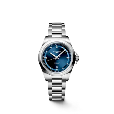 Longines Donna Watch  Automatic Conquest L33204976 In Blue
