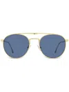 Longines Double-bridge Oval-frame Sunglasses In Gold